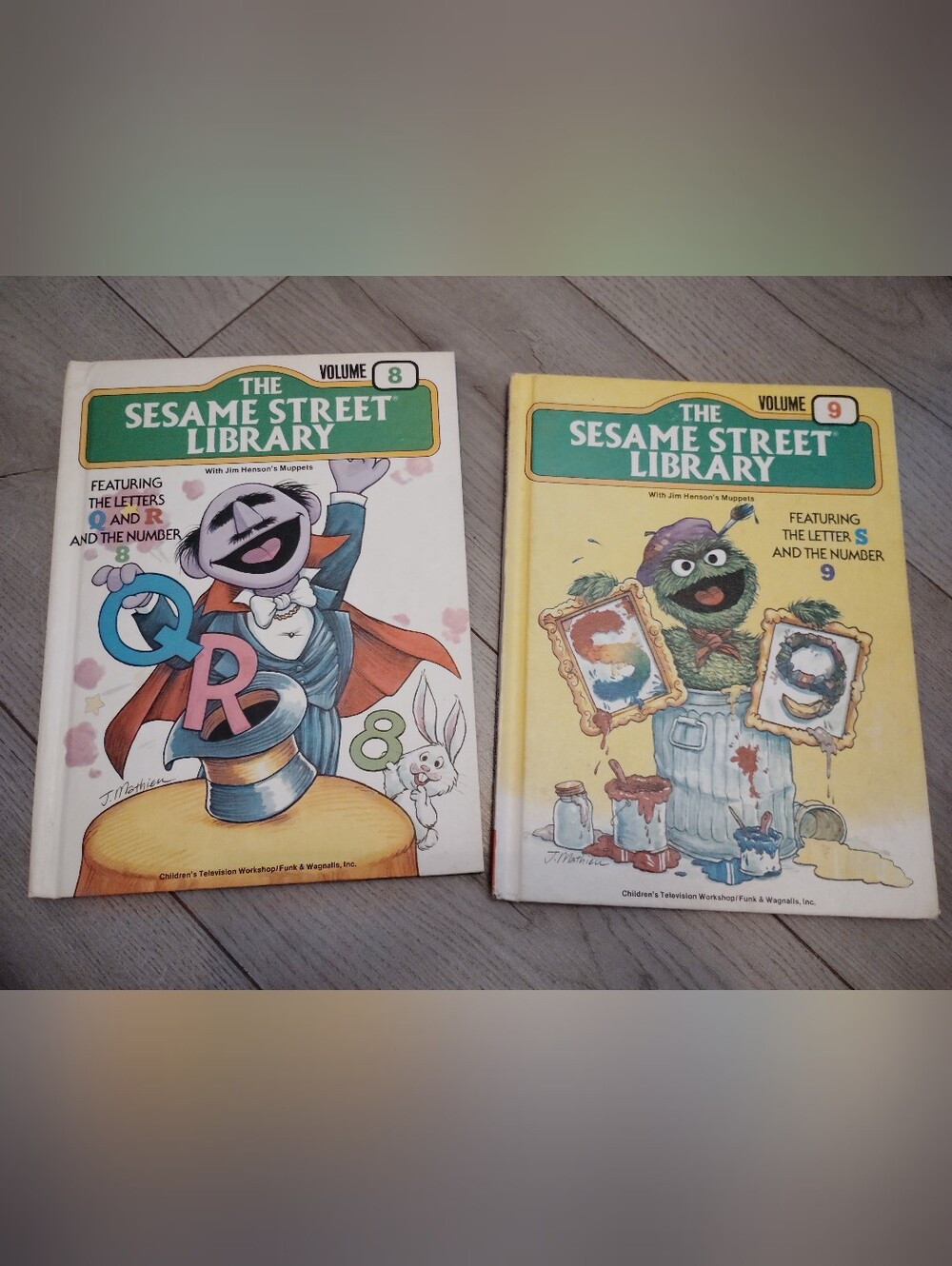 The Sesame Street Library Volume 8 & 9 Very Good Condition Vintage